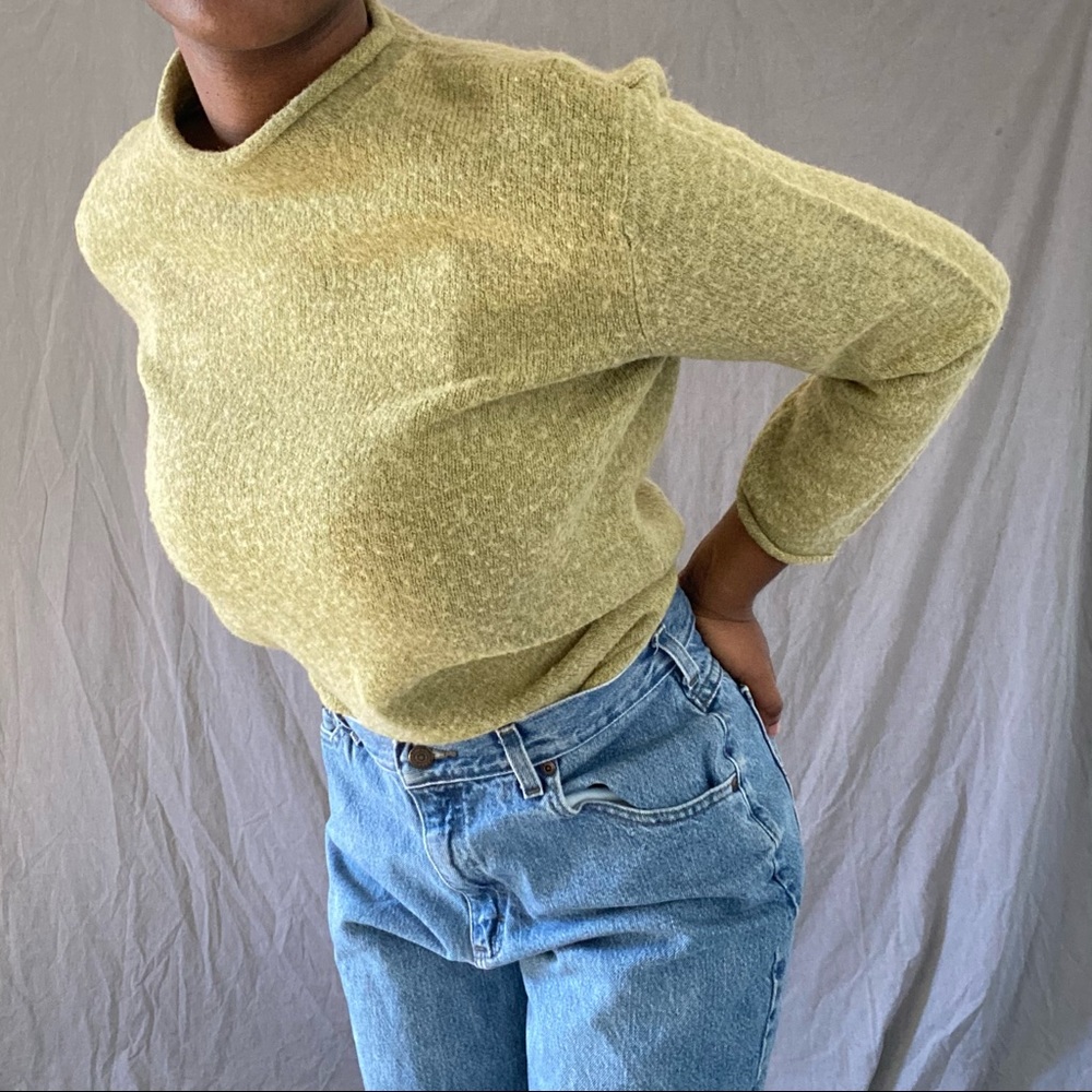 Pastel Green Old Navy Crew Neck Sweater